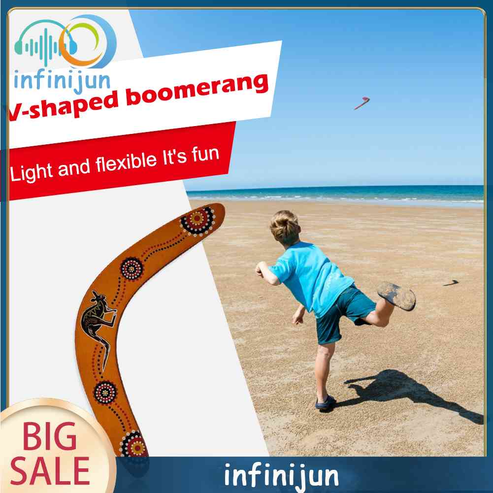 Boomerang Hình Chữ V Bằng Gỗ Cho Hoạt Động Ngoài Trời