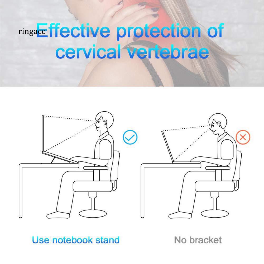 Giá Đỡ Laptop Bằng Hợp Kim Nhôm Chống Trượt Có Thể Gấp Gọn Tiện Dụng