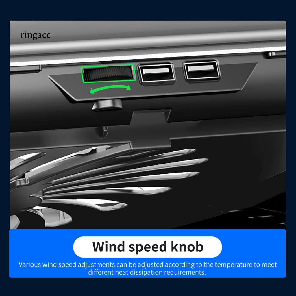 Giá Đỡ Tản Nhiệt Hai Cổng USB Không Ồn Có Thể Điều Chỉnh Cho Laptop / Notebook