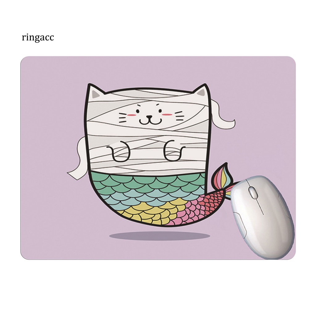 Đệm Lót Chuột RGA Mềm Siêu Mỏng Thoải Mái In Họa Tiết Động Vật Dễ Thương Hỗ Trợ Cổ Tay Cho Laptop