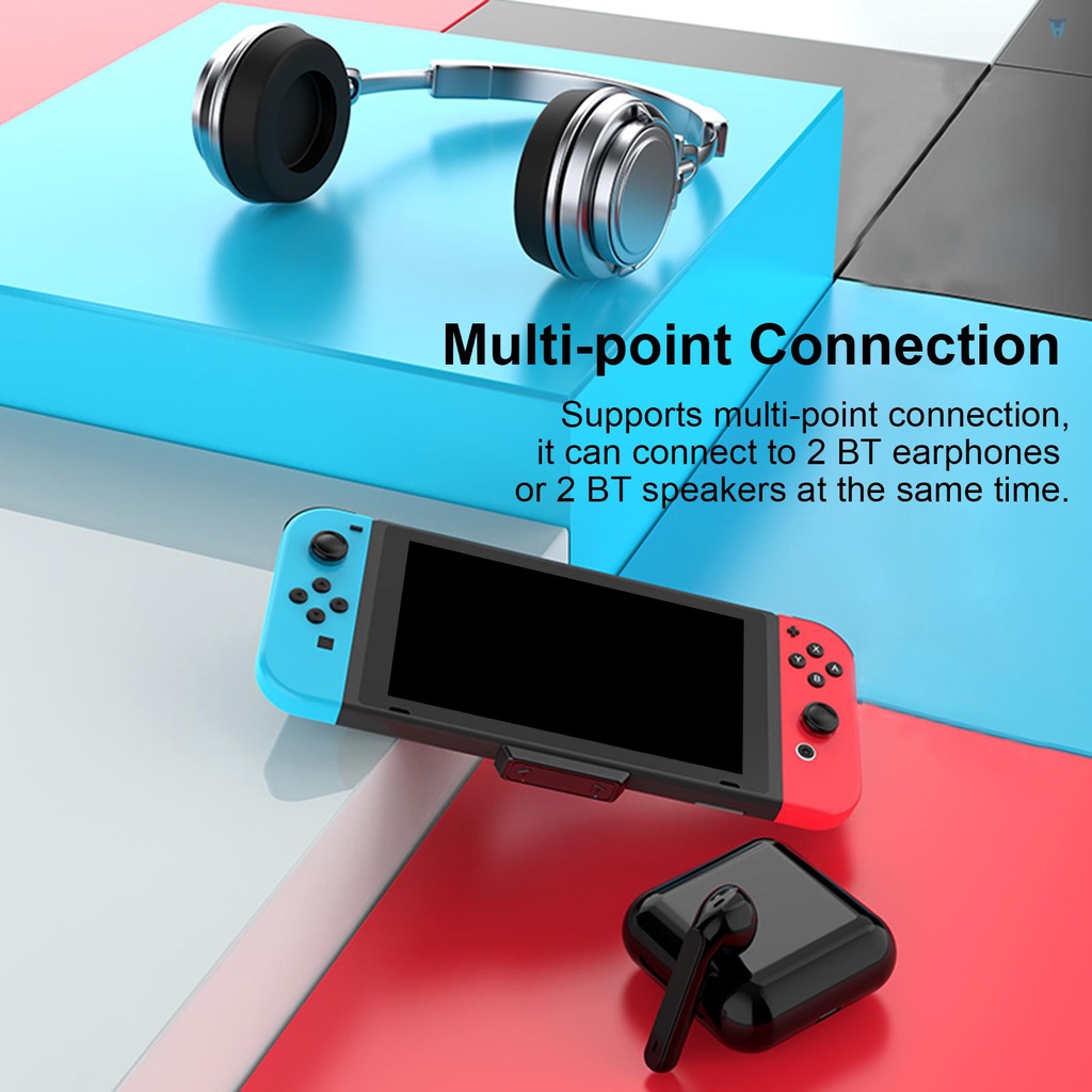 Bộ Truyền Tín Hiệu Âm Thanh Không Dây Type-C BT USB-C BT Tương Thích Với Nintendo Switch PS4 PC Kèm Mic