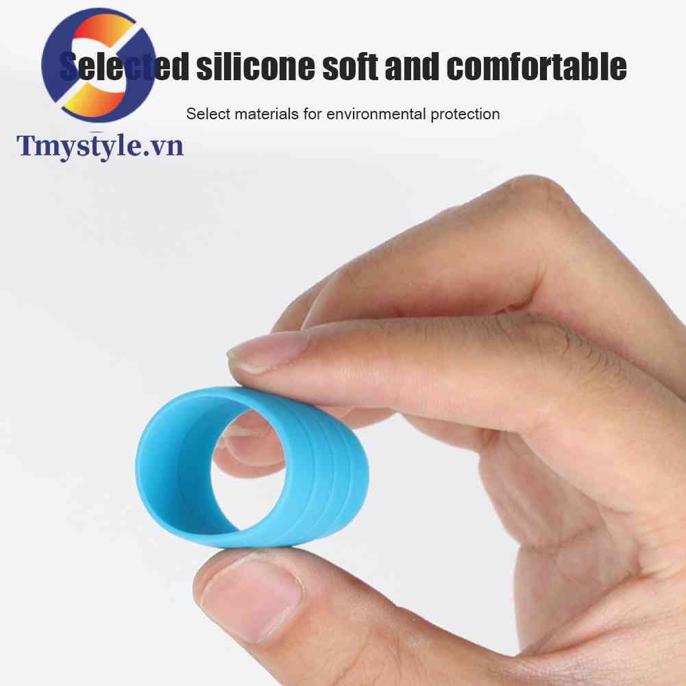Set 2 Vòng Silicone Cố Định Tay Lái Xe Đạp