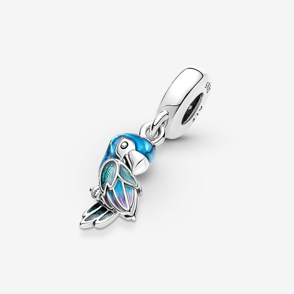 Charm Pandora Jungle Paradise Parrot Dangle Charm 1200 - Bạc S925