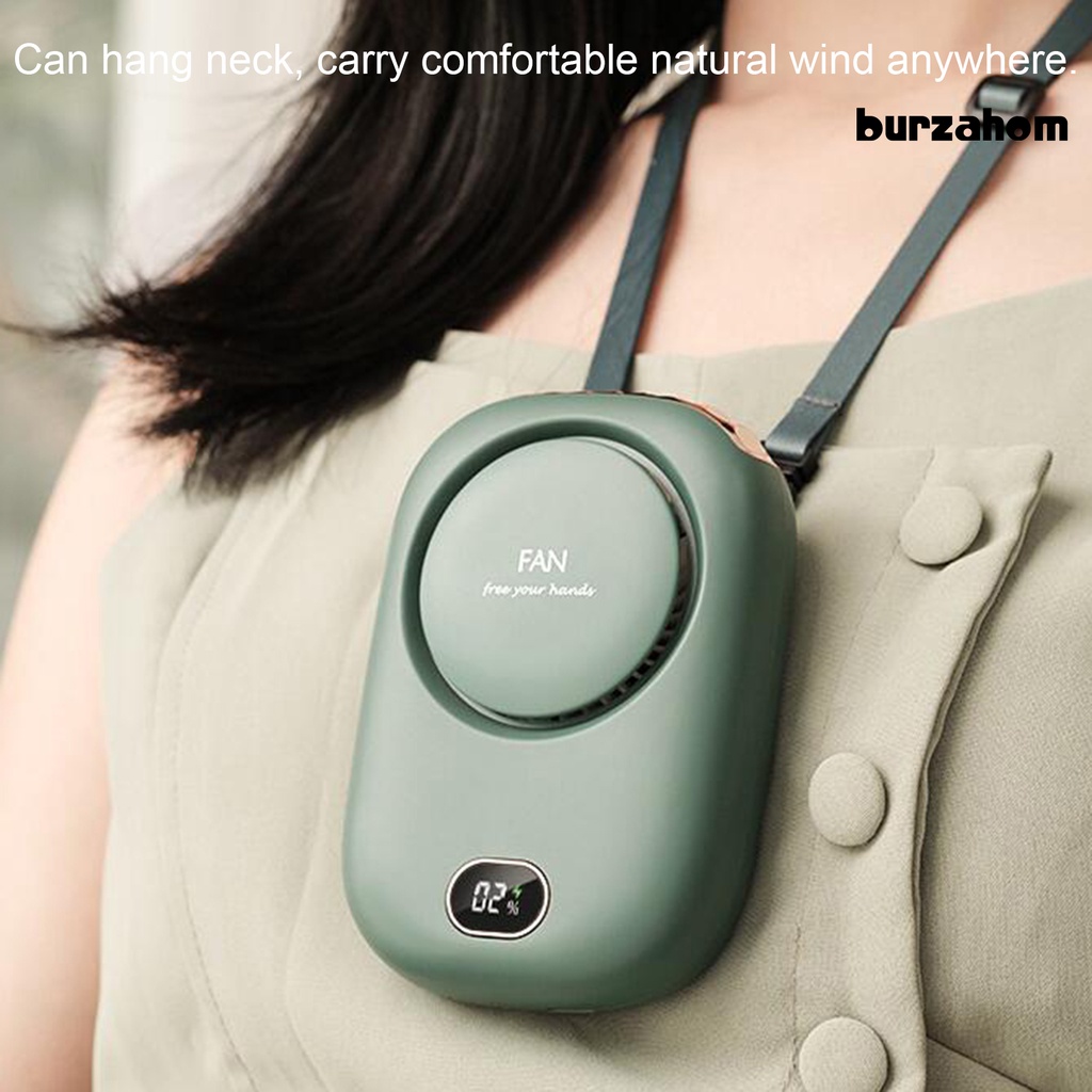 Quạt Đeo Cổ Bằng ABS Có Thể Sạc Lại Bằng Cổng USB