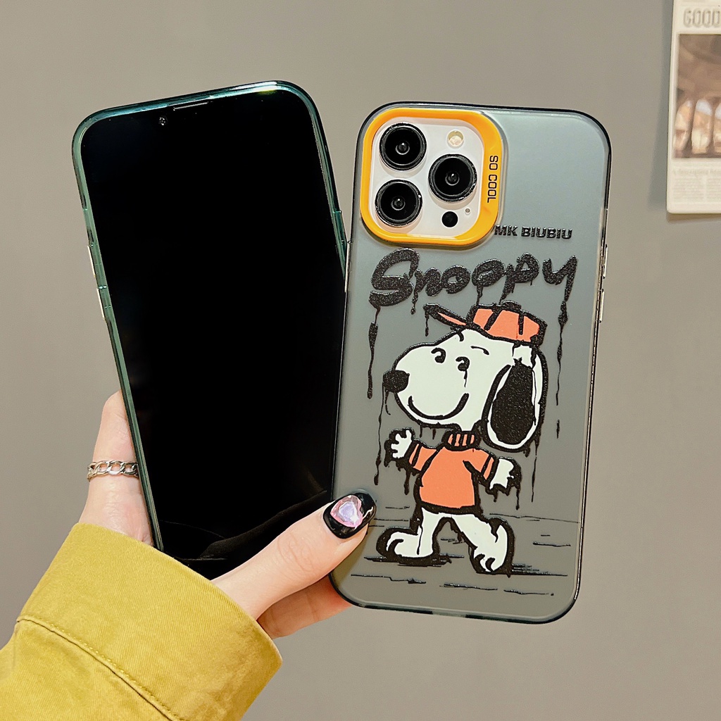 Ốp Điện Thoại TPU Mềm Trong Suốt Họa Tiết Chú Chó Snoopy Dễ Thương Cho iPhone 11 13 12 14 PRO MAX