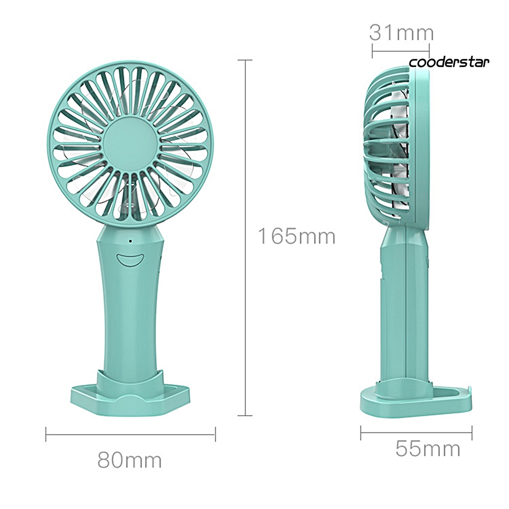 1 Bộ Quạt Làm Mát Cầm Tay Có Thể Điều Chỉnh Chế Độ Gió Mạnh Không Ồn Sử Dụng Hàng Ngày