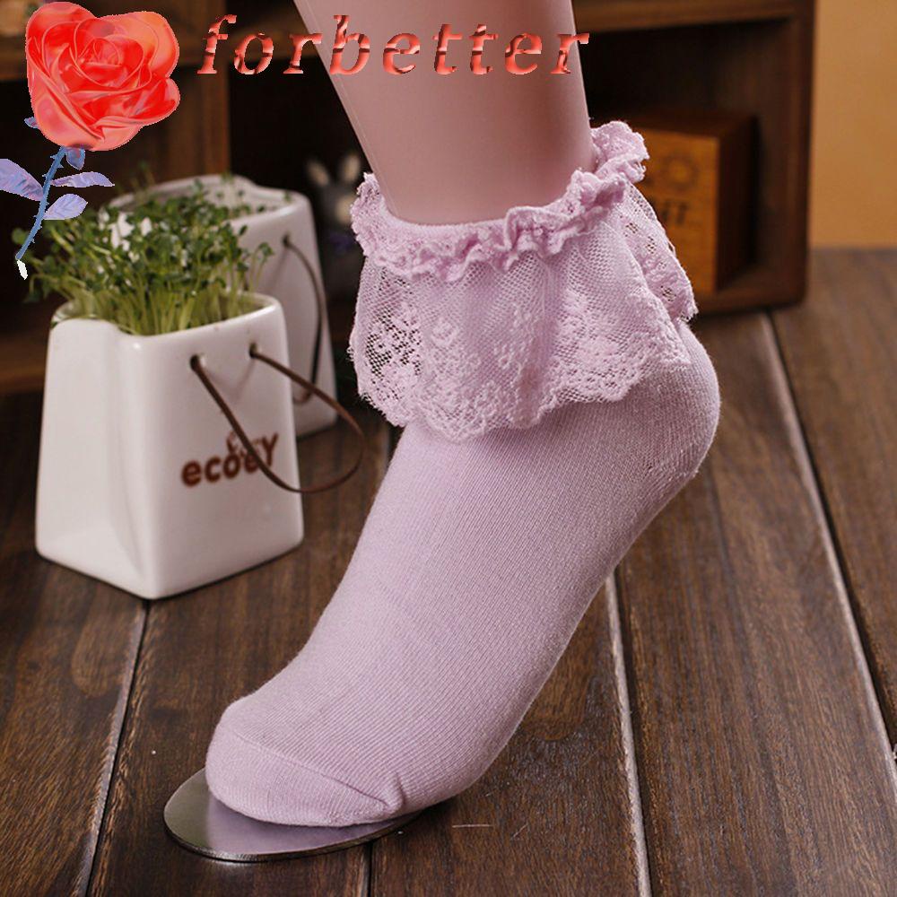 Vớ Ren Nhún Bèo Phong Cách Công Chúa Dễ Thương Cho Nữ