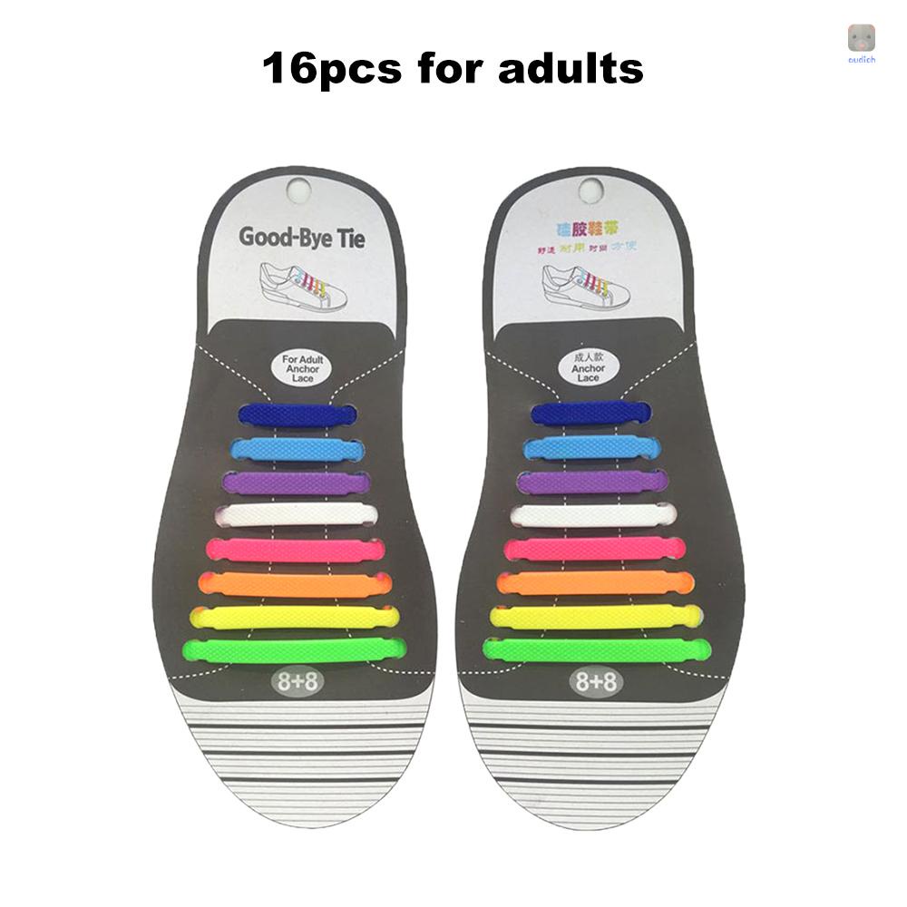 Dây Giày Thể Thao Bằng Silicone Co Giãn Chống Nước Nhiều Màu Sắc