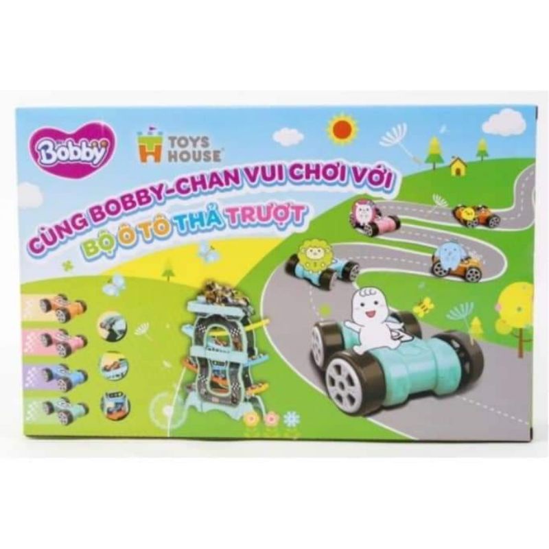 Bộ đồ chơi ô tô thả trượt BOBBY HKM