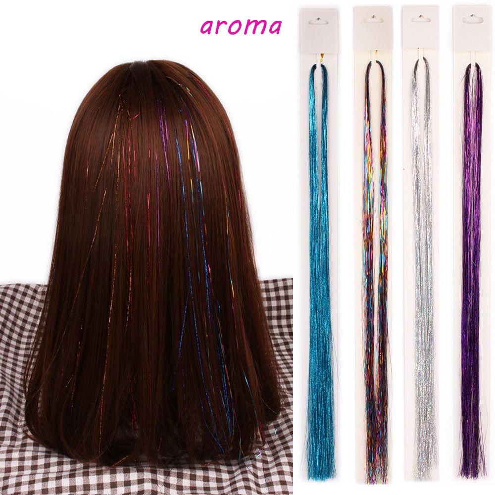 Kim Tuyến Lấp Lánh Dùng Trang Trí Tóc|Kẹp Tóc Dạng Tóc Tết Bằng Sợi Tổng Hợp Nhiều Màu Sắc Lấp Lánh Thời Trang