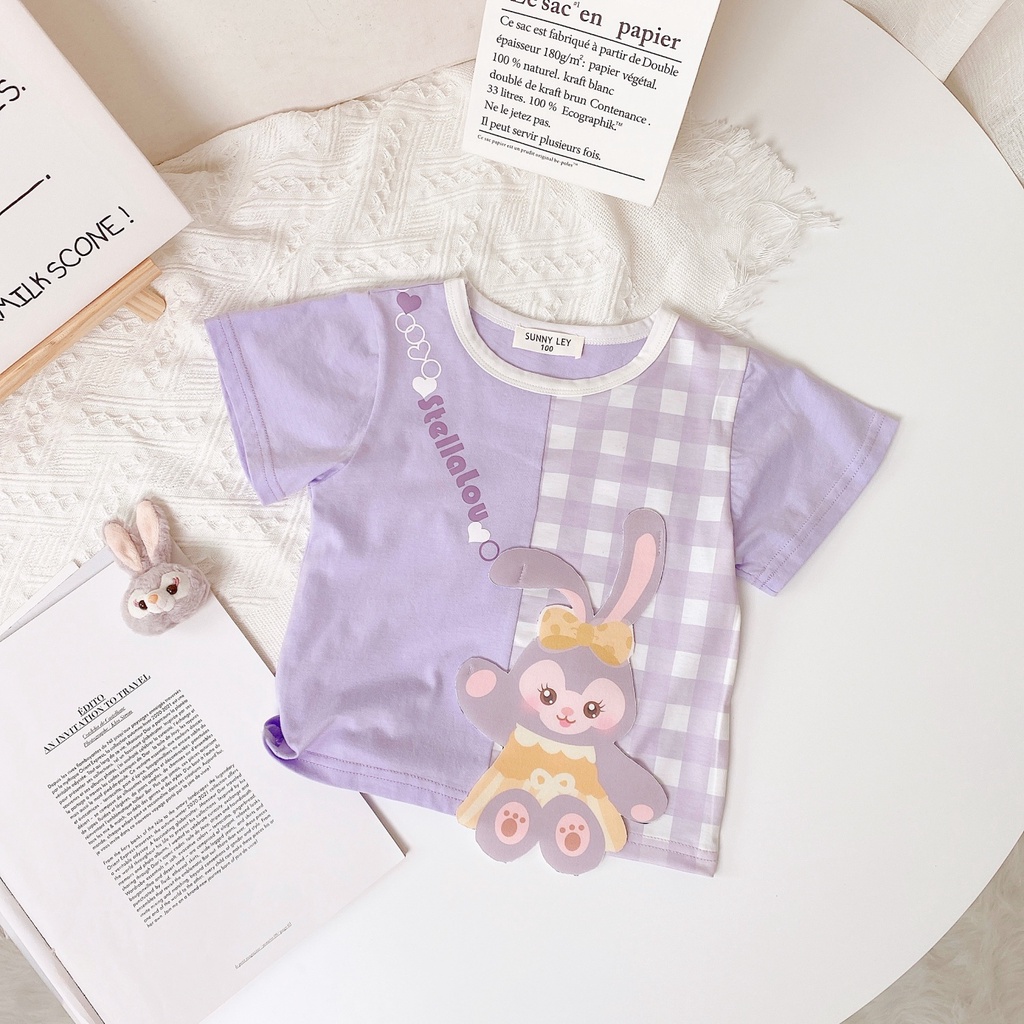 Áo Thun 100% Cotton Tay Ngắn Thoáng Khí In Họa Tiết Hoạt Hình Thời Trang Mùa Hè 2023 Cho Bé