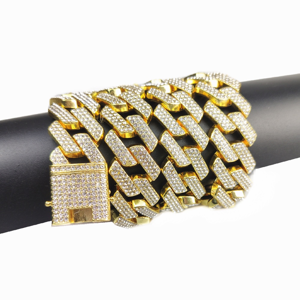 Dây ChuyềN 3A ĐíNh Đá Phong CáCh Hip Hop 20MM