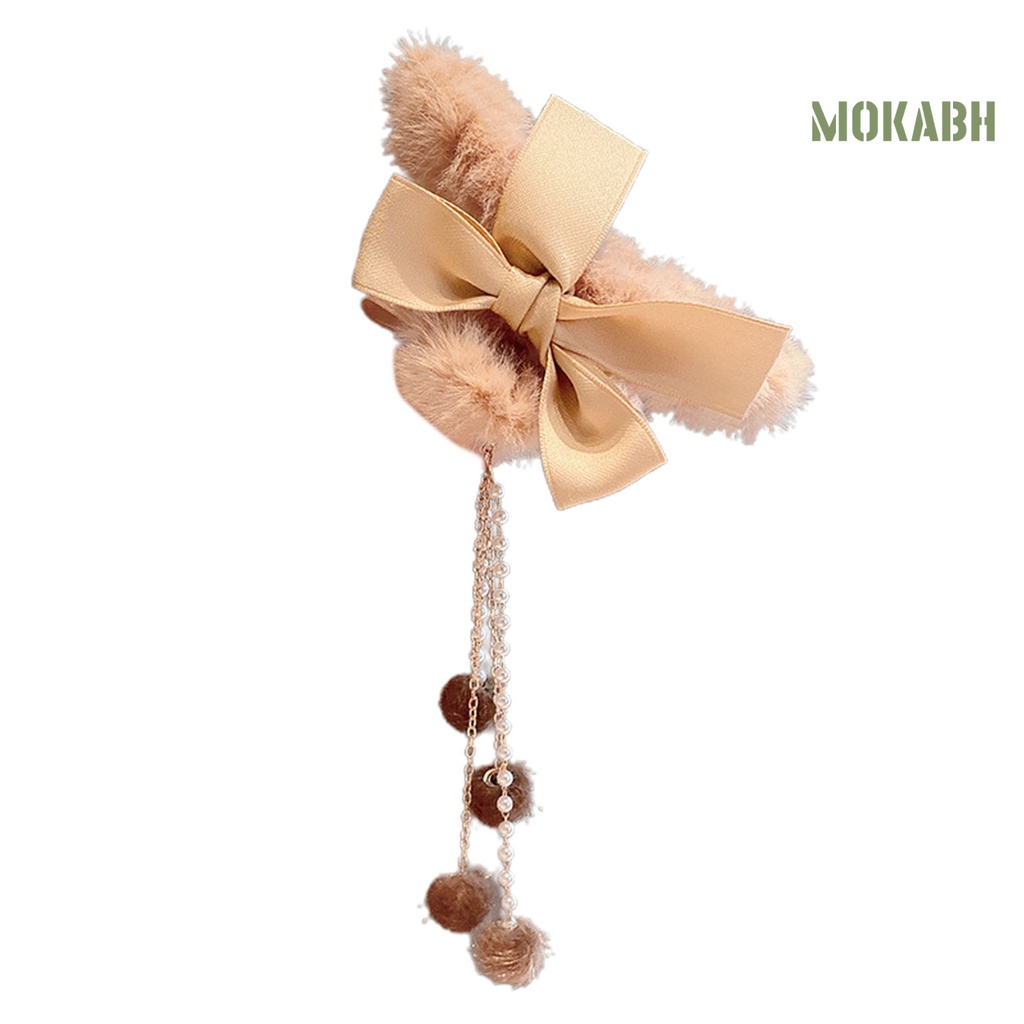 Kẹp Tóc Hình Bươm Bướm Đính Ngọc Trai Giả Dáng Dài Phong Cách Hàn Quốc Dễ Thương Dành Cho Nữ