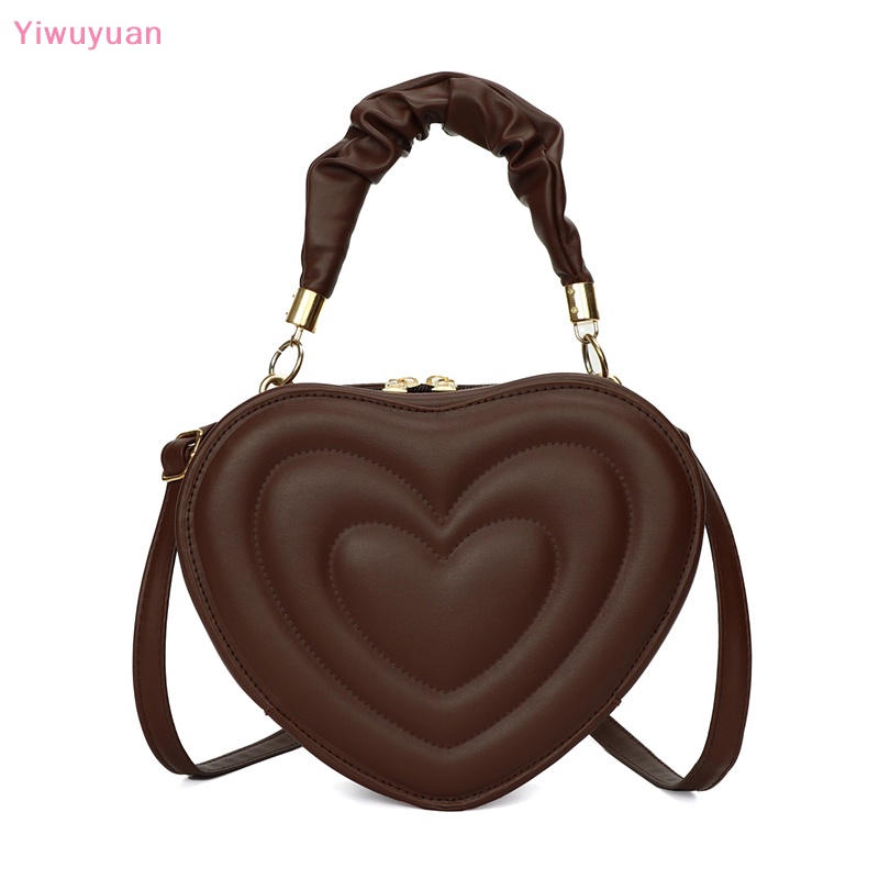 Túi Xách Da PU Hình Trái Tim Thời Trang Cho Nữ Mới