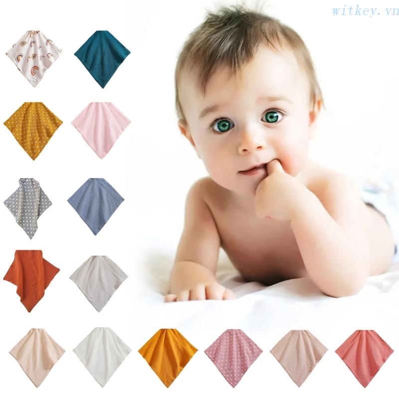 Khăn Choàng Cổ 4 Lớp Bằng Vải Thấm Hút Mồ Hôi Thoáng Khí Dành Cho Trẻ Sơ Sinh