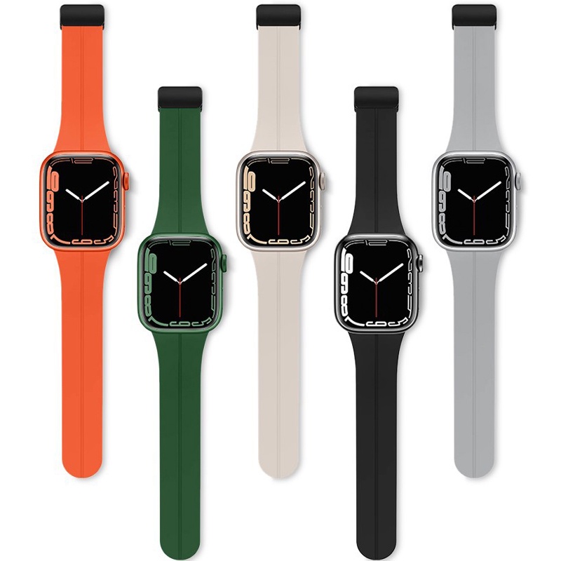 Dây Đeo Khóa Nam Châm Cho Đồng Hồ Thông Minh Apple watch Series 8 7 SE 6 5 4 3 Ultra iwatch 40mm 44mm 41mm 45mm 49mm