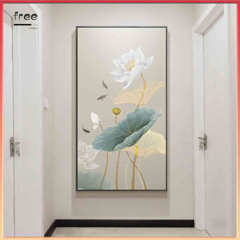 Bộ Tranh Thêu Chữ Thập 11CT Hình Lá Sen