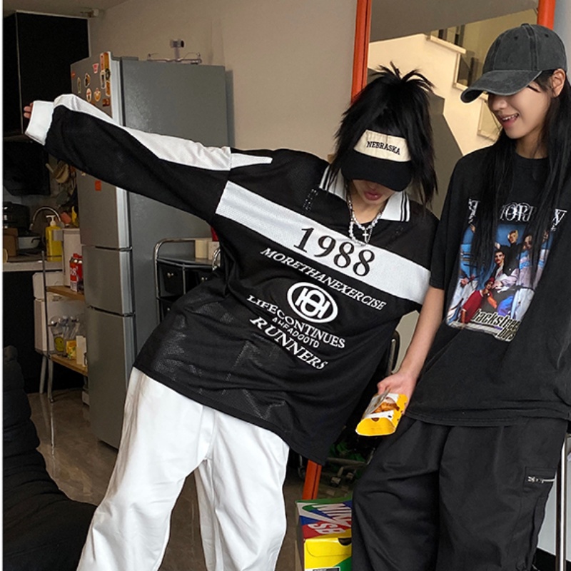 Áo Thun Tay Dài In Họa Tiết Năm Mới Phong Cách Mỹ Thời Trang Mùa Hè Dễ Phối Đồ