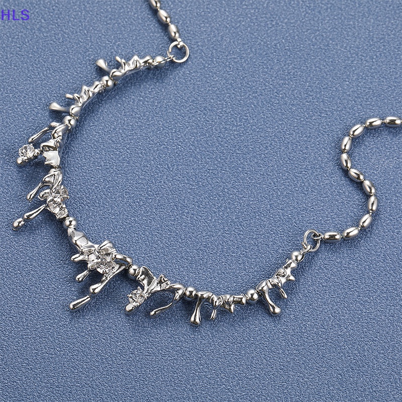 Vòng Cổ Choker Bằng Hợp Kim Mặt Hình Giọt Nước Thời Trang Cho Nữ