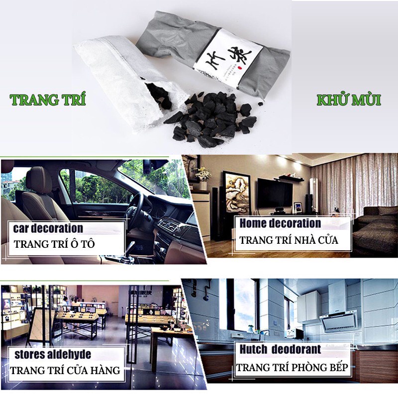 Túi Than Hoạt Tính Khử Mùi Trên Xe Ô Tô Hiệu Quả