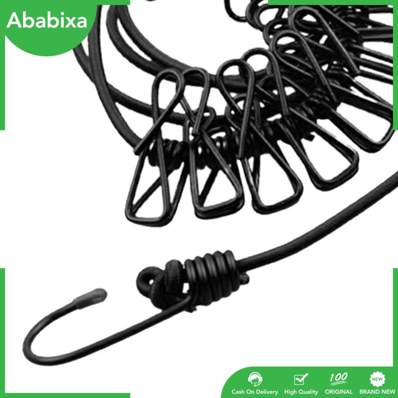 [Ababixa] Dây Phơi Quần Áo Co Giãn Có Thể Thu Gọn Cho Khách Sạn / Cắm Trại / Đi Biển