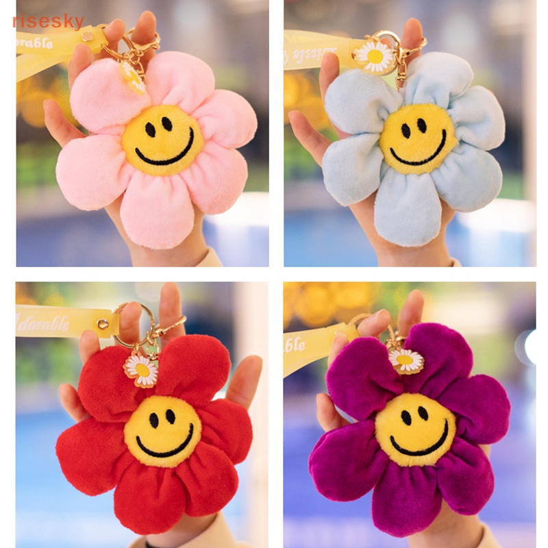 Móc Khóa Hình Hoa Hướng Dương Mặt Cười 15cm Dễ Thương