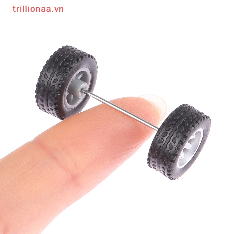 Bánh Xe Cao Su Nhựa Tỉ Lệ 1 / 64 Cho Mô Hình Xe Hơi Trillionaa