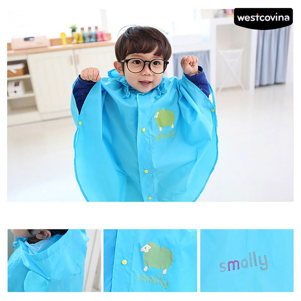 [COD]☁Áo Mưa Chống Thấm Nước Thiết Kế Tai To Dễ Thương Cho Bé 44934 Tuổi