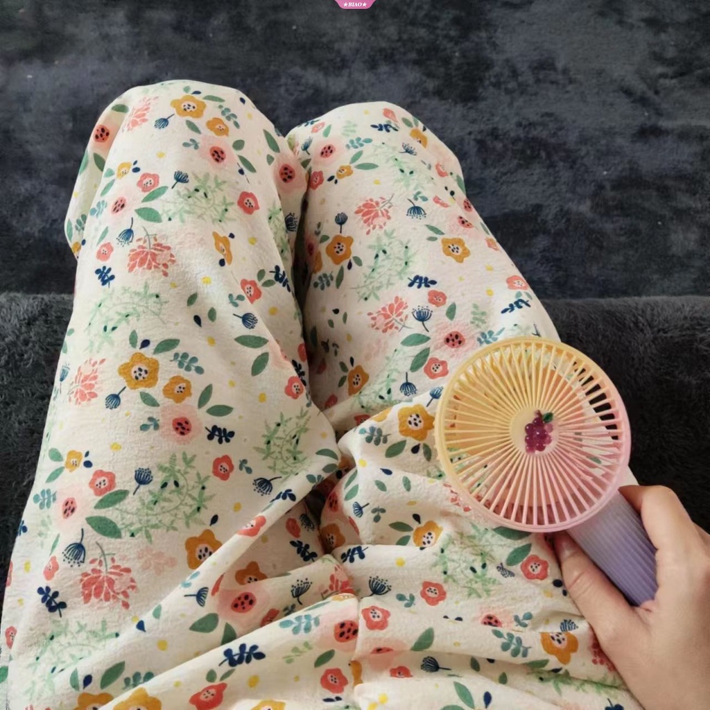 DISNEY Ultra Quần Ngủ Siêu Mỏng In Họa Tiết Hoạt Hình Phong Cách Hàn Quốc Thời Trang Mùa Hè Cho Nữ