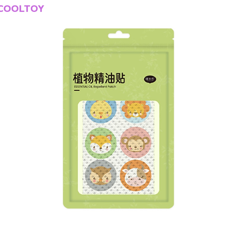 Cooltoy Set 36 Miếng Dán Chống Muỗi Nhẹ Nhàng Họa Tiết Hoạt Hình Cây Cối Không Để Lại Dấu Vết