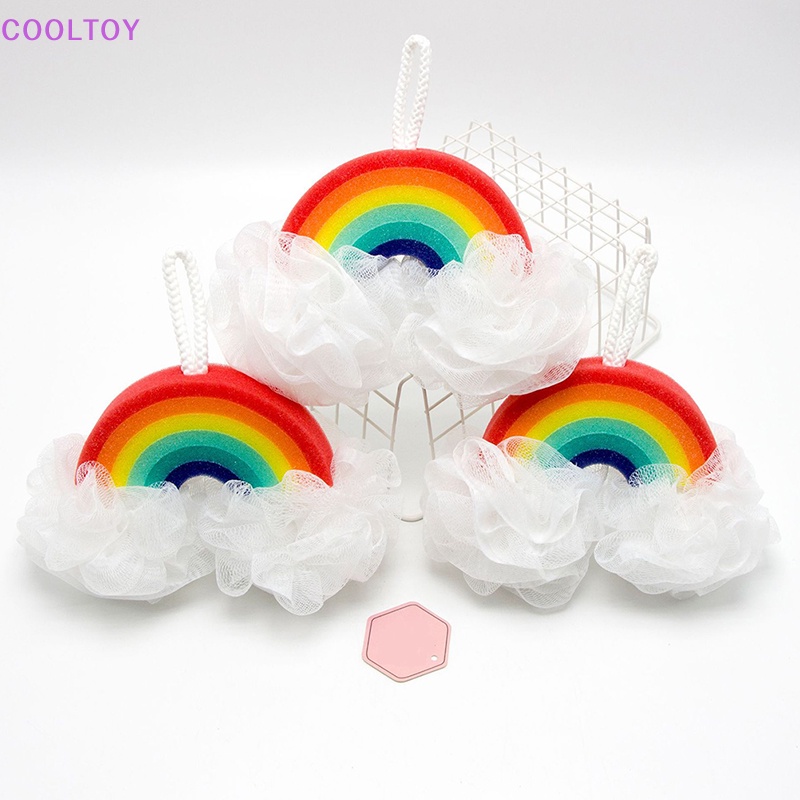 Bông Tắm Xơ Mướp Làm Mát Hình Giọt Nước Mưa Tiện Dụng