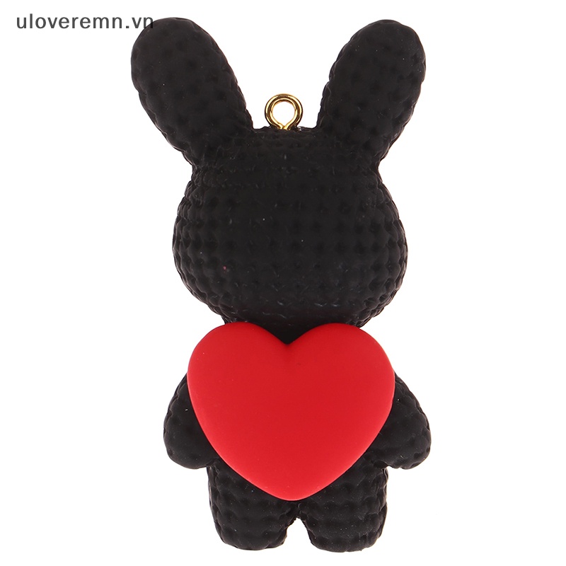 1 Móc Khóa Hình Thỏ Hoạt Hình DIY Xinh Xắn