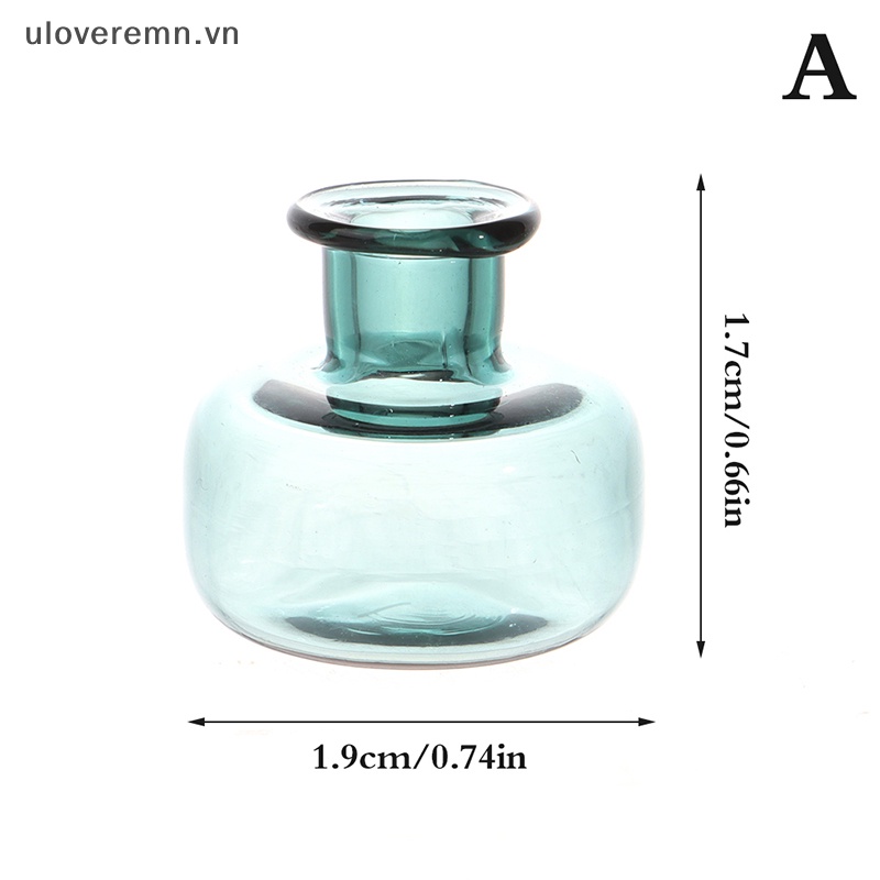 1 Bình Hoa Thủy Tinh Mini Tỉ Lệ 1: 12 Trang Trí Nhà Búp Bê