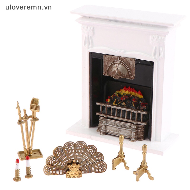 1 Bộ Vỏ Bọc Quạt Thổi Lửa Cho Nhà Búp Bê Tỉ Lệ 1: 12