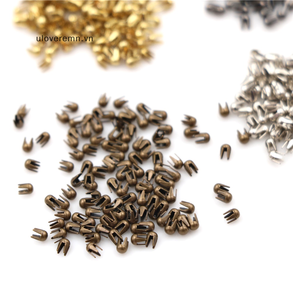 Set 100 Khoá Kim Loại Mini Làm Đồ Thủ Công Kích Thước 2mm