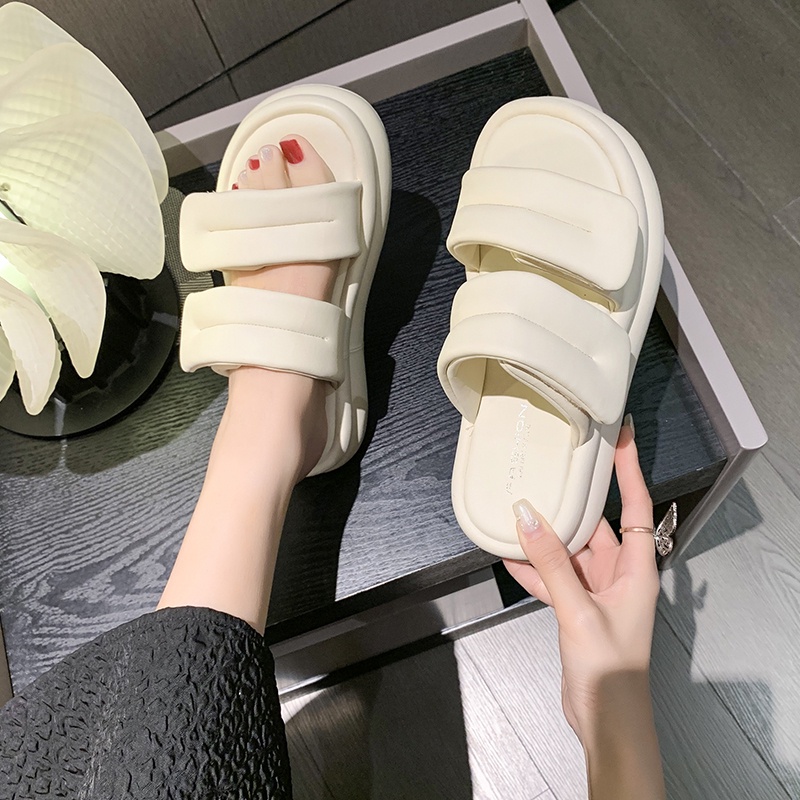 Giày Sandal Đế Dày Chống Trượt Phong Cách Thể Thao Thời Trang Mùa Hè Dành Cho Nữ
