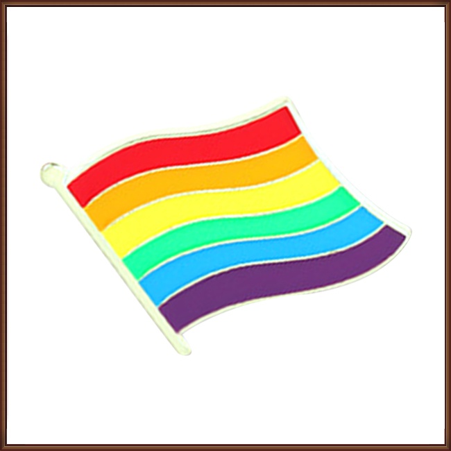 Set 50 Ghim Cài Áo Hình Trái Tim Màu Cầu Vồng Dễ Thương