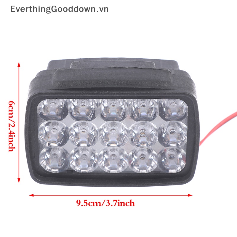 Đèn Pha LED 15 Bóng 1000LM Chuyên Dụng Cho Xe Mô Tô ATV Scooter