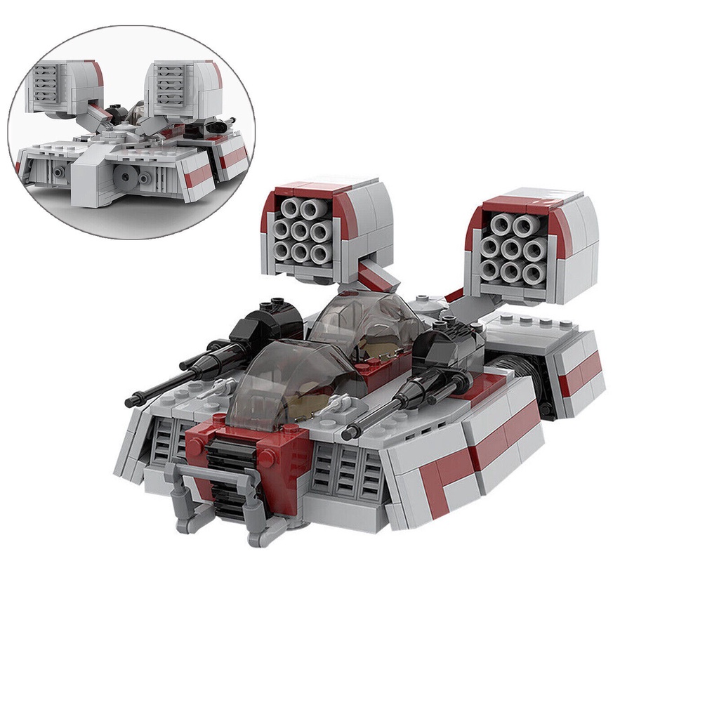 Mô Hình Xe Tăng Tốc Độ MOC-59836 AAC1 Với 2 Giá Đỡ Từ Star Wars 590 Phần 100% Tương Thích Với LEGO