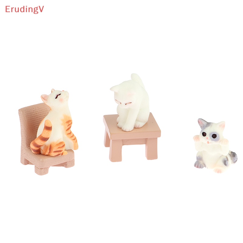 [ErudingV] Đồ Trang Trí Hình Chú Mèo Ngồi Trong Vườn Dễ Thương Dành Cho Trẻ Em [Mới]