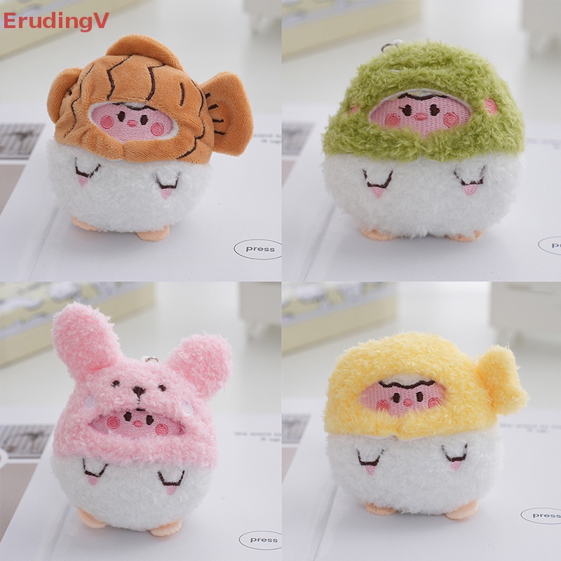 [ErudingV] 1 Búp Bê Đồ Chơi Thỏ Nhồi Bông Mặc Áo Choàng Sáng Tạo 9cm DIY