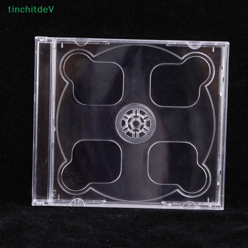 Hộp Nhựa PP Trong Suốt Đáy Vuông Đựng Đĩa CD 2 Ngăn Tiện Dụng