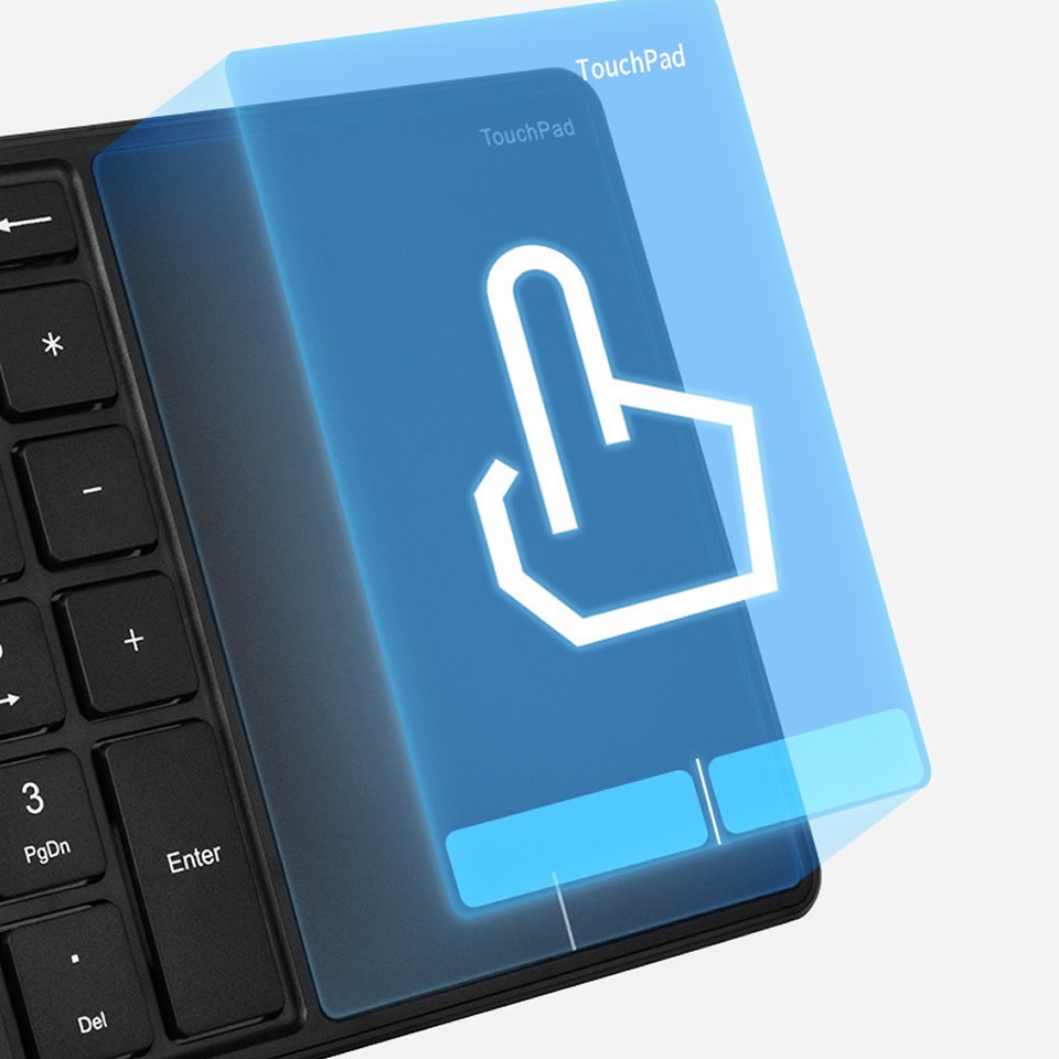 Bàn Phím Số Không Dây 22 Phím Mini 2.4G Bluetooth Màu Đen Có Thể Sạc Lại