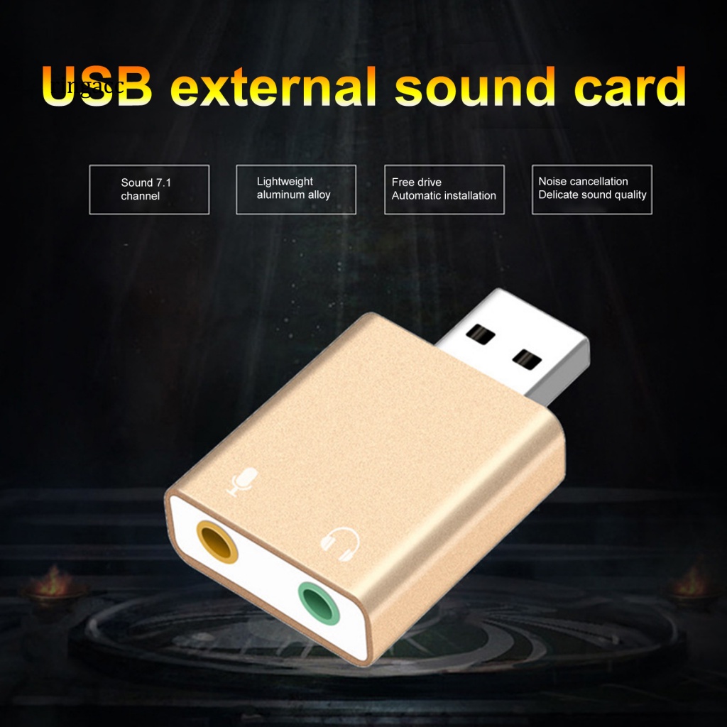 Thẻ Âm Thanh Chuyển Đổi Giao Diện USB Độ Trung Thực Cao Cho Máy Tính