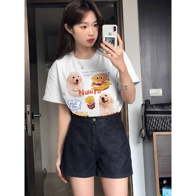 NRVP Áo Thun 100% Cotton Tay Ngắn Phong Cách Hàn Quốc Mới