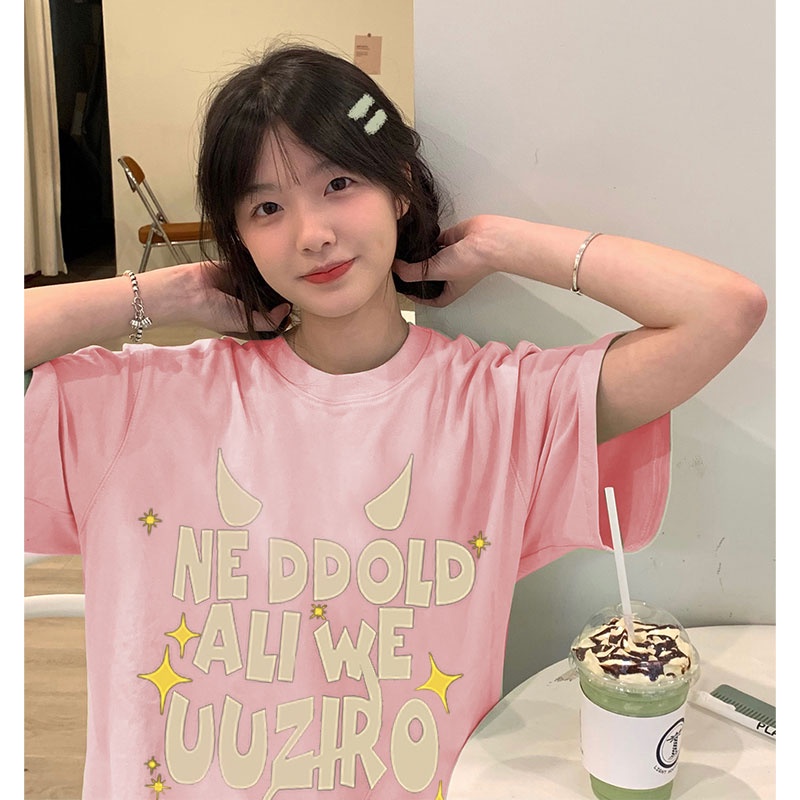 NRVP Áo Thun 100% Cotton Tay Ngắn Phong Cách Hàn Quốc Mới