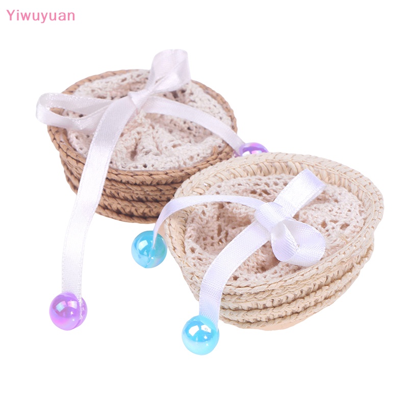 Giỏ Rơm Thủ Công Mini Dễ Thương Trang Trí Nhà Búp Bê Mới