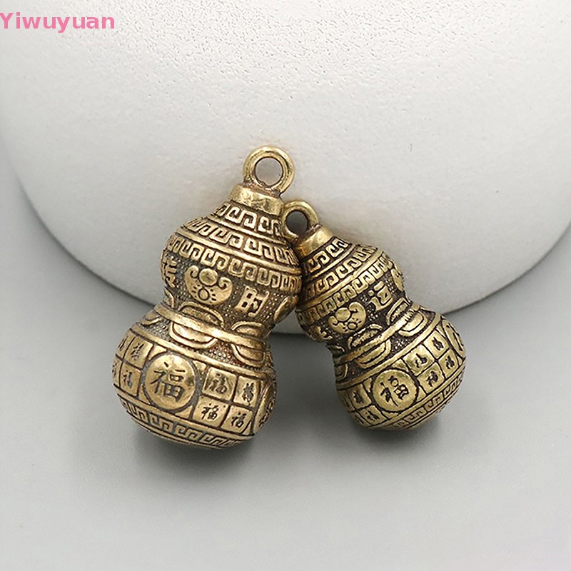 < Yiwuyuan > Đồ trang trí Tượng Bầu Dục Bằng Đồng Thau Trơn Cổ Điển Thu Nhỏ Trang Trí Bàn Làm Việc Mới