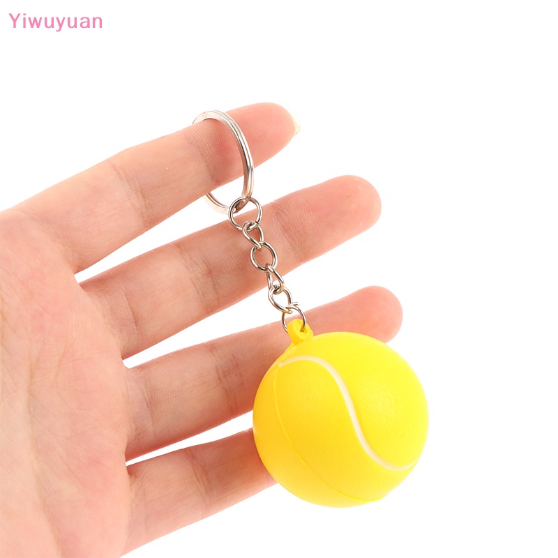 < Yiwuyuan > Móc Chìa Khóa Xe Hơi Thể Thao Mặt Bóng Đá Tennis Mới