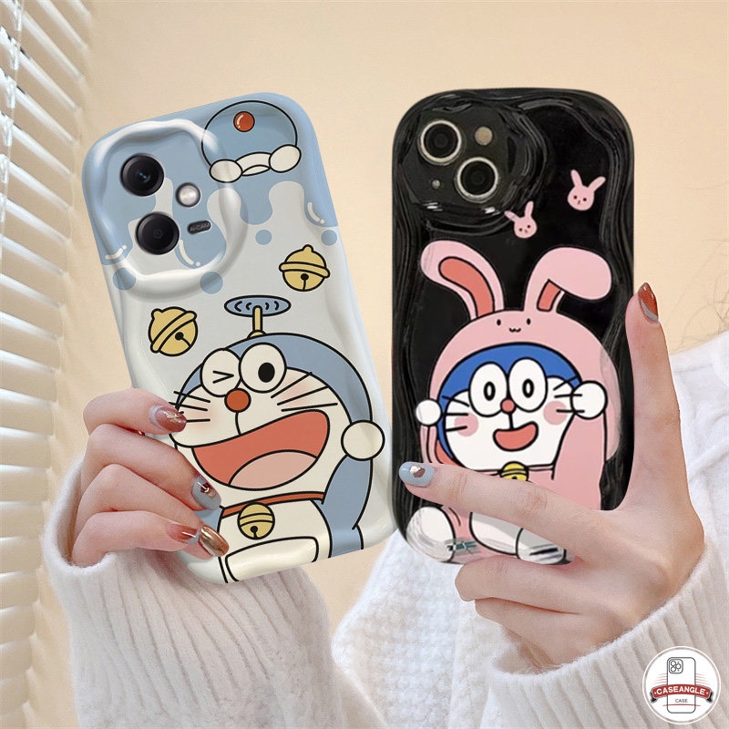 Ốp Điện Thoại Mềm Hình Thỏ Doraemon 3D Cho Vivo Y35 / 16 / 15S / 02 / 15 / 21S / 20S / 20I / 17 / 11 / 20 / 12I / 21 / 30 / 50 / 12 / 12S / 33S / 21A